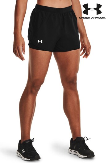Under Air Armour Black Fly By Running 2.0 2-in-1 Shorts (465869) | £36