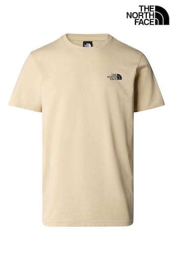 The North Face Simple Dome Short Sleeve Brown T-Shirt (466555) | £24