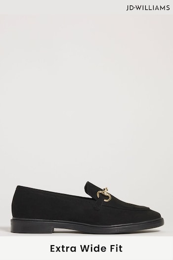 JD Williams Classic Trim Black  Loafer in Extra Wide Fit (466631) | £30