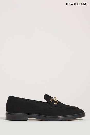 JD Williams Black Classic Tassel Loafers In Wide Fit (466632) | £30