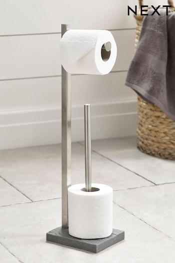 Chrome Milana Stand And Store Toilet Roll Holder (467057) | £34