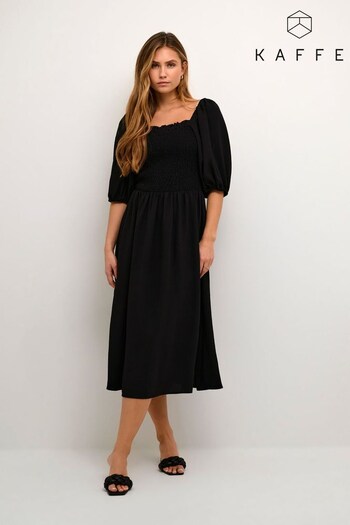 Kaffe Beth Knee Length Black Dress (467106) | £80