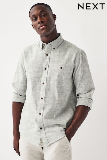 Green Textured Long Sleeve Shirt (467350) | £32