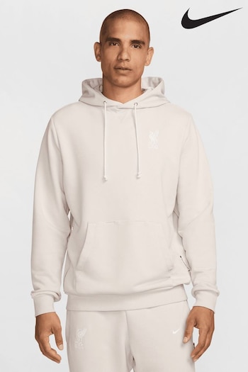 Nike White Liverpool FC Club Pullover Hoodie (467379) | £85