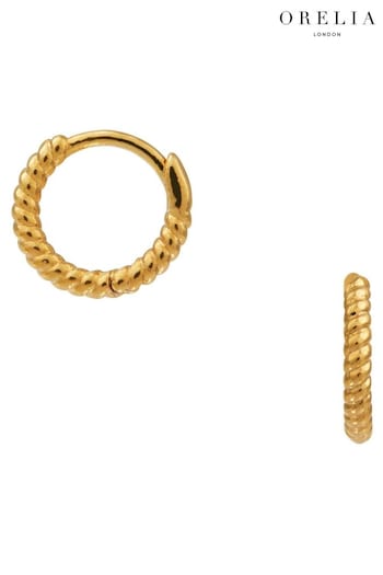 Orelia London Rope Mini Micro Hoop Earrings (467929) | £18