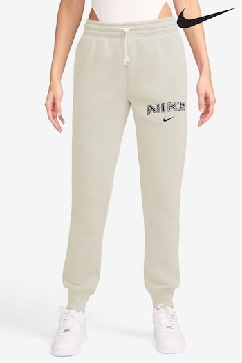 nike Sue Cream Phoenix Fleece Mid-Rise Logo Joggers (468131) | £55