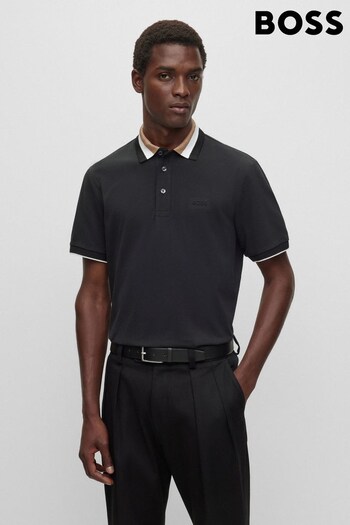 BOSS Black Contrast Collar Polo Shirt (468152) | £129