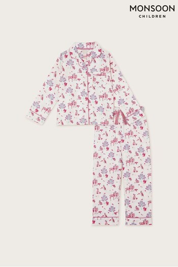 Monsoon Natural Woodland Flannel Pyjamas (468247) | £26 - £30