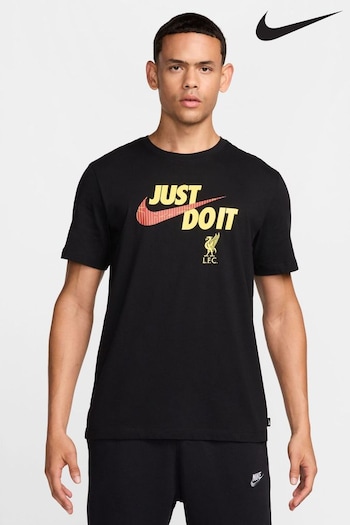 Nike Black Liverpool FC Just Do It. T-Shirt (468496) | £28