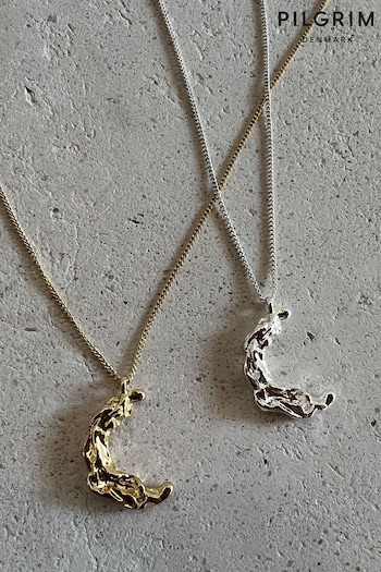 PILGRIM Gold REMY Moon Recycled Necklace (468591) | £35