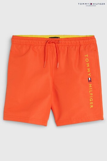 Tommy Hilfiger Medium Orange Drawstring Swim Shorts (468703) | £21