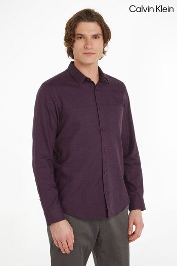 Calvin Klein Purple Flannel Solid Shirt (469246) | £90