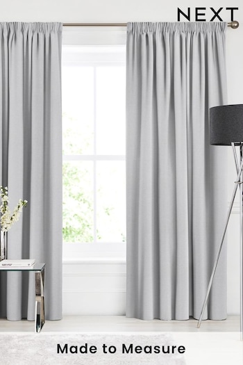 Silver Soho Made To Measure Curtains (469456) | £100