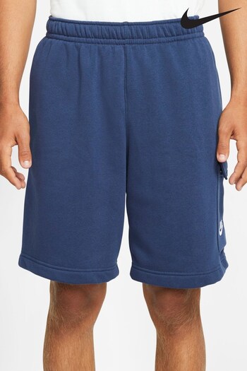 Nike Navy Club Fleece Cargo Shorts Self-Portrait (469718) | £45