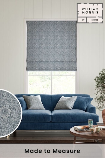 William Morris At Home Blue Marigold Woven Made to Measure Roman Blinds (469962) | £106