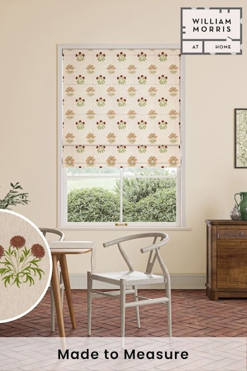 William Morris At Home Natural Lily Flower Embroidery Made to Measure Roman Blinds (469980) | £106