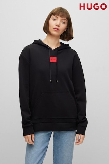 HUGO Relaxed Fit Box Logo Overhead Hoodie (470264) | £139