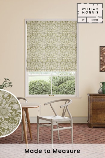 William Morris At Home Green Sunflower Made to Measure Roman Blinds (470431) | £99