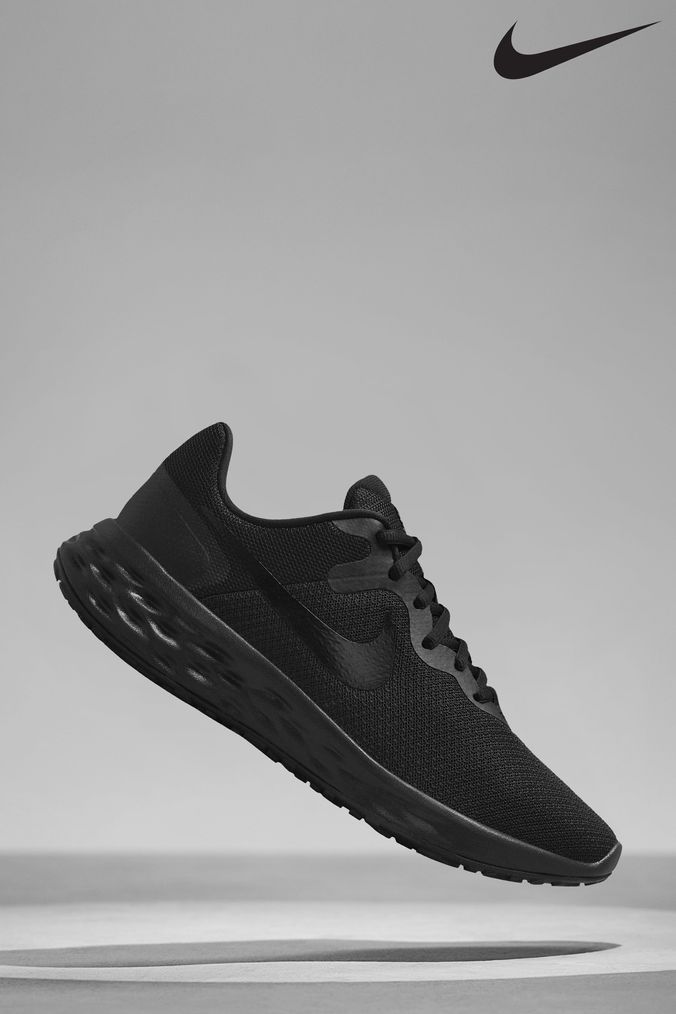 Nike Black Revolution 6 Running Trainers (470487) | £55 - £60