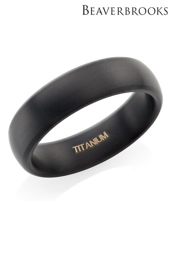 Beaverbrooks Titanium Matte Ring (470517) | £75