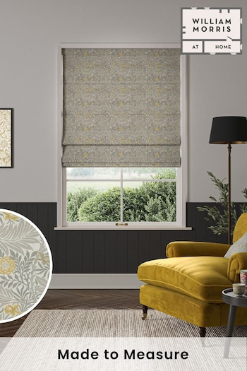 William Morris At Home Grey Larkspur Made to Measure Roman Blinds (470533) | £99