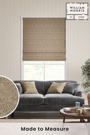 William Morris At Home Natural Walnut Strawberry Thief Woven Made to Measure Roman Blinds (470607) | £106