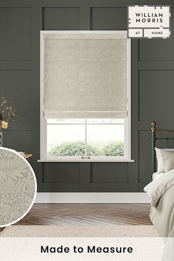 William Morris At Home Grey Larkspur Woven Made to Measure Roman Blinds (470668) | £106