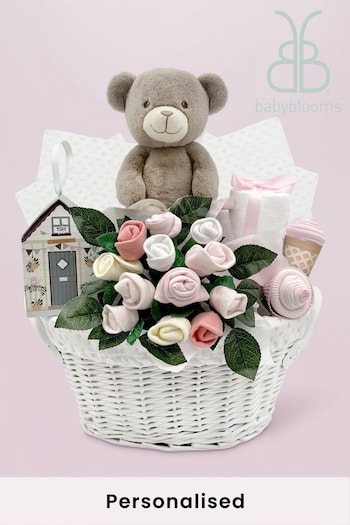 Babyblooms Pink Charlie Bear's New Baby Gift Basket (470858) | £130