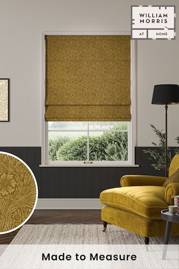 William Morris At Home Yellow Marigold Velvet Made to Measure Roman Blinds (470917) | £106