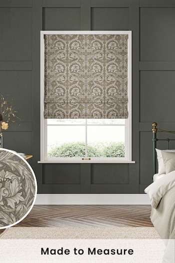 William Morris At Home Limestone Grey African Marigold Velvet Made to Measure Roman Blinds (471093) | £106