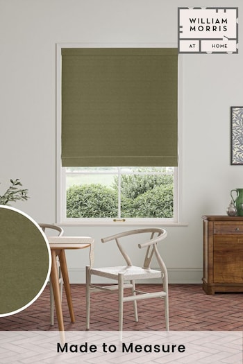 William Morris At Home Green Lodden Embroidery Made to Measure Roman Blinds (471201) | £154