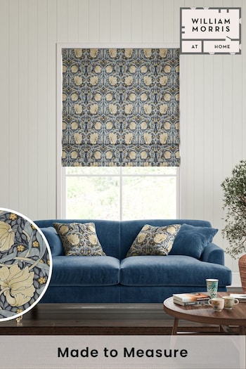William Morris At Home Blue Pimpernel Made to Measure Roman Blinds (471327) | £99