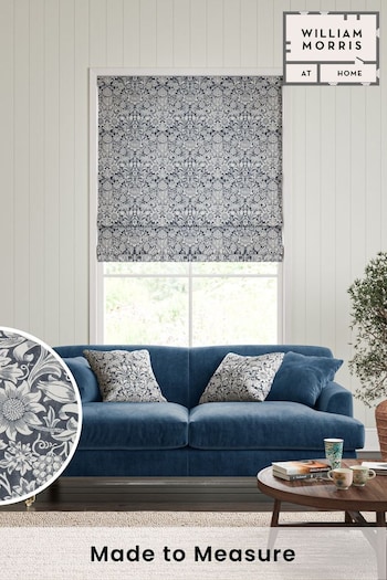 William Morris At Home Blue Sunflower Made to Measure Roman Blinds (471338) | £99