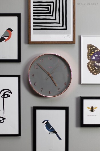 Jones Clocks Copper Penny Copper/Grey Dial Wall Clock (472266) | £30