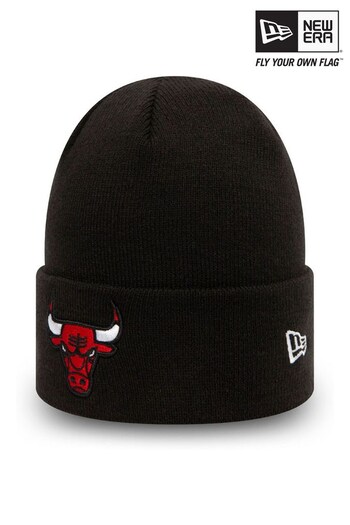 New Era® Chicago Bulls Essential Black Cuff Beanie Hat (472628) | £23