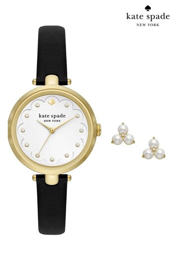 kate spade new york Ladies Black Holland Gift Set Watch (473078) | £209