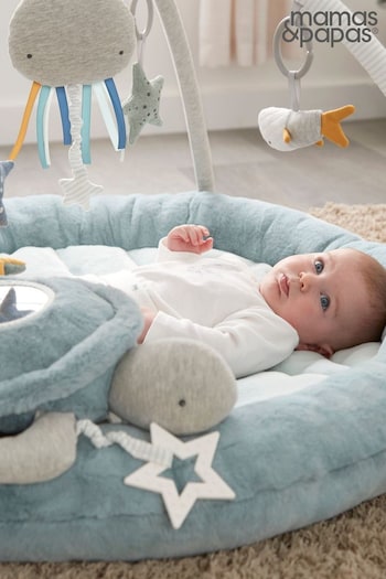 Mamas & Papas Blue Welcome To The World Playmat (473424) | £99
