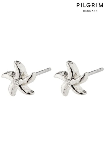 PILGRIM Silver Oakley Recycled Starfish Earrings (473613) | £20