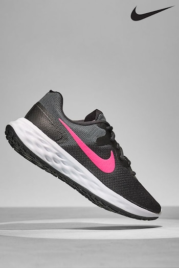 Nike cut Black Revolution 6 Running Trainers (473801) | £60