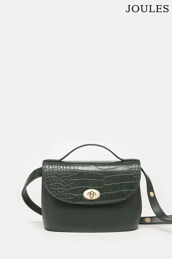 Joules Claire Green Faux Leather Croc Effect Bag (473823) | £39.95