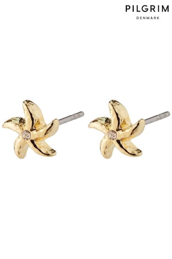 PILGRIM Gold Oakley Recycled Starfish Earrings (474028) | £20