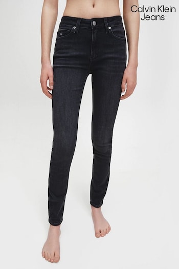 Calvin Klein Jeans Black Mid Rise Skinny Jeans (474418) | £80