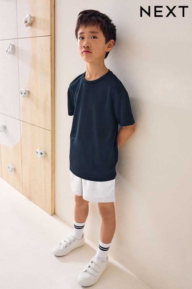 Boys white gym shorts online