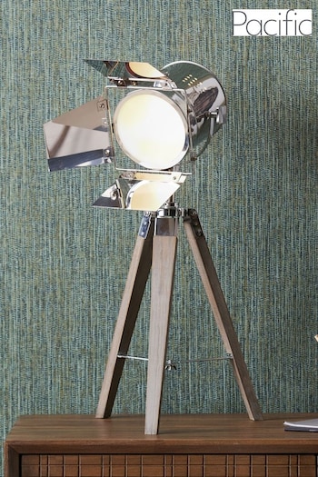 Pacific Grey Hereford Tripod Table Lamp (475462) | £100