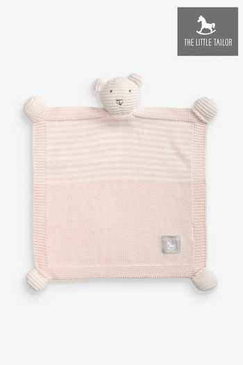The Little Tailor Pink Baby Soft Knitted Teddy Comforter (475676) | £20