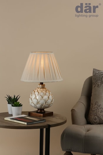 Dar Lighting Cream Layer Table Lamp (475734) | £69