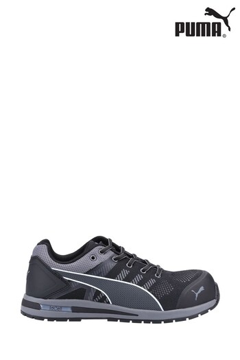 Puma Black Elevate Knit Low S1 Safety Trainers (476010) | £126