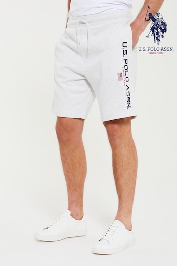 U.S. Polo Assn. Light Grey Marl USPA Sport Shorts (476363) | £40