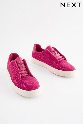 Pink Forever Comfort® Bling Chunky Lace-Up Trainers (476460) | £46