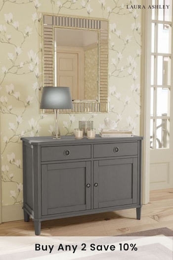 Laura Ashley Pale Charcoal Henshaw Two Doors Two Drawers Sideboard (476482) | £820